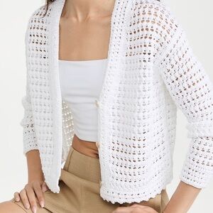 NWOT Vince crochet knit cardigan small